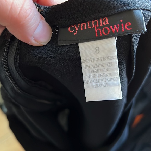 EUC Vintage Cynthia Howie Mini Skirt Blazer Set Black sz 8 - Picture 5 of 10